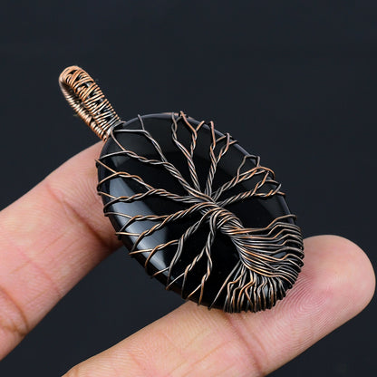 Black Onyx Gemstone Pendant