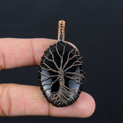 Black Onyx Gemstone Pendant