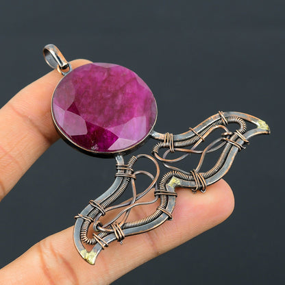 Red Ruby Gemstone Pendant