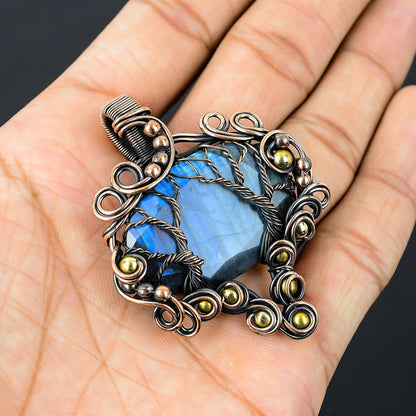 Blue Labradorite Gemstone Pendant