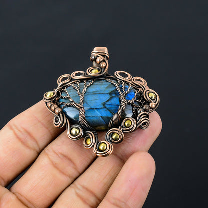 Blue Labradorite Gemstone Pendant