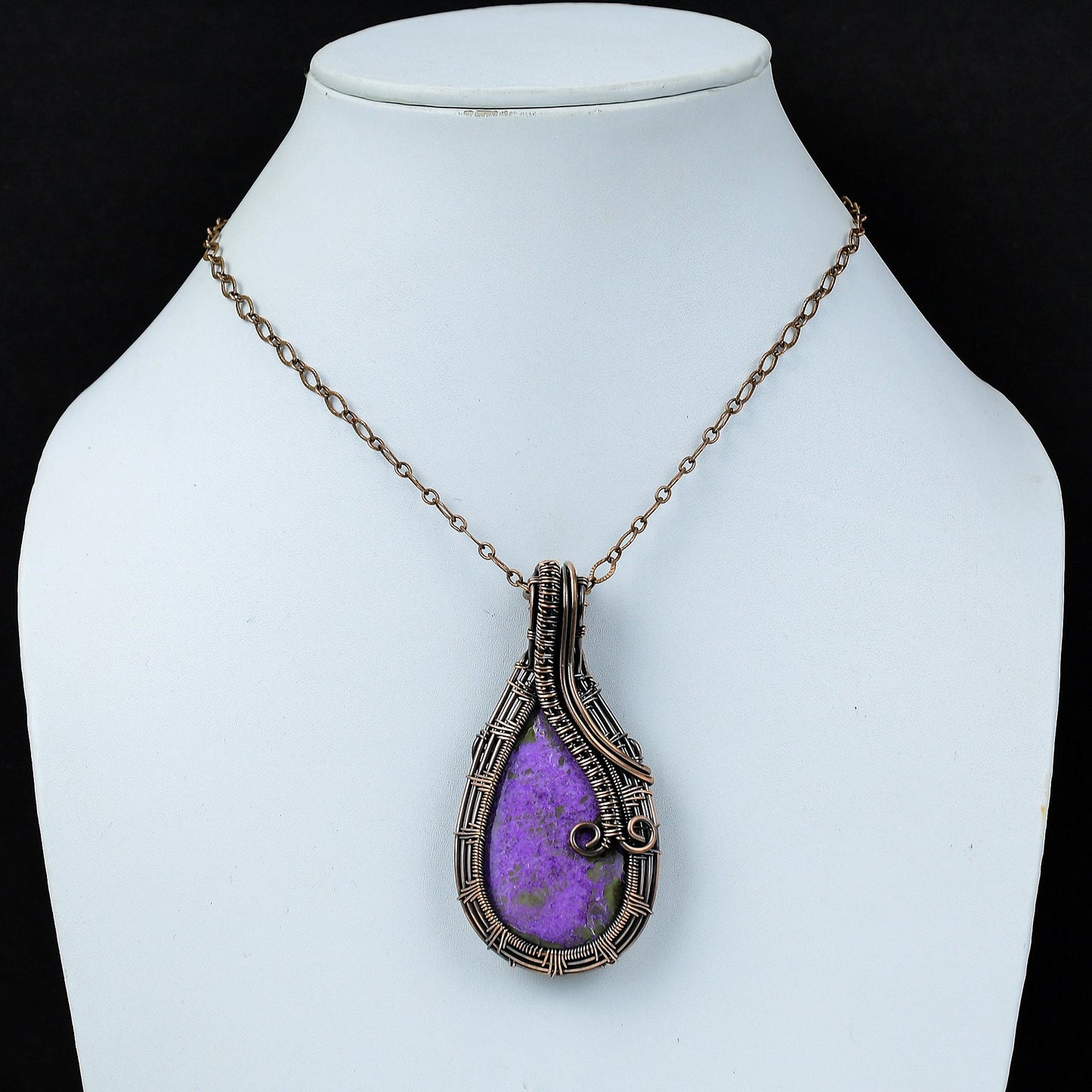 Purple Purpurite Gemstone Pendant
