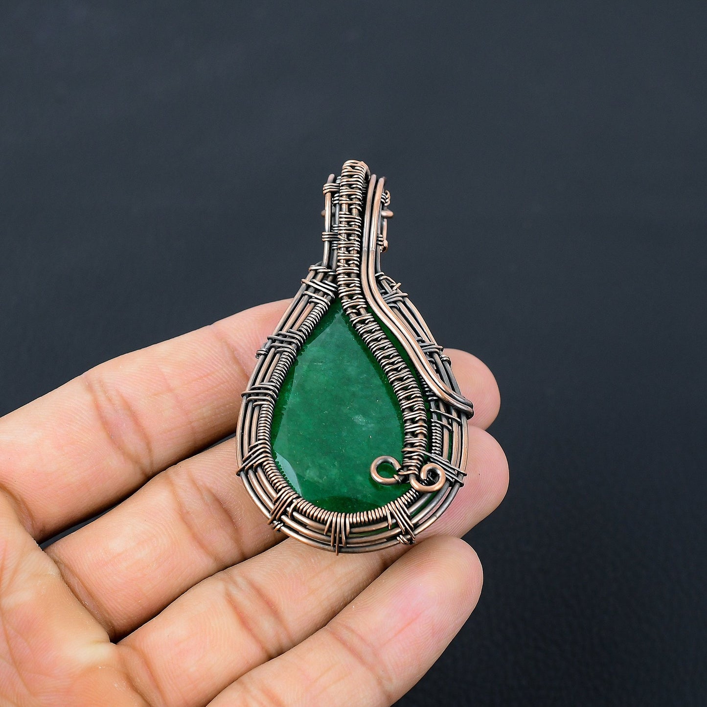 Green Zambian Emerald Gemstone Pendant