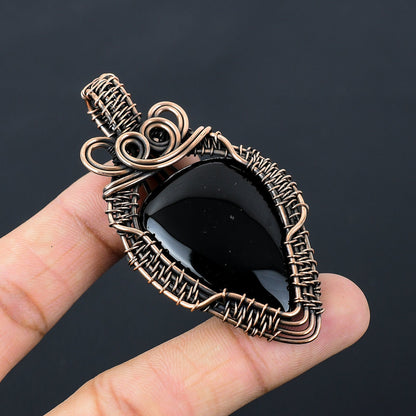 Black Onyx Gemstone Pendant