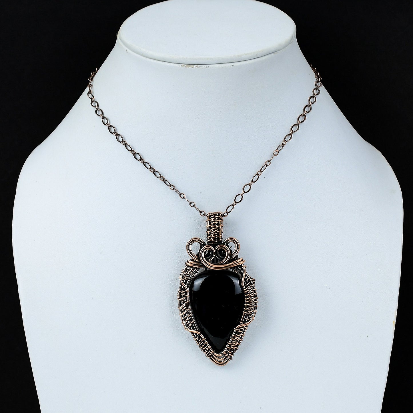 Black Onyx Gemstone Pendant