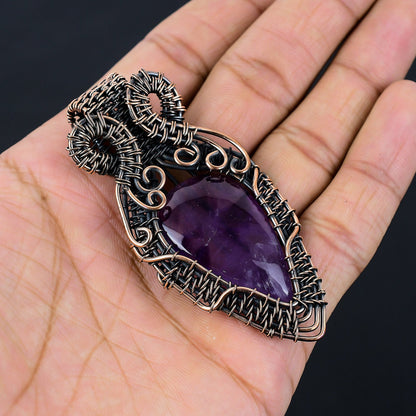 Purple Star Amethyst Gemstone Pendant