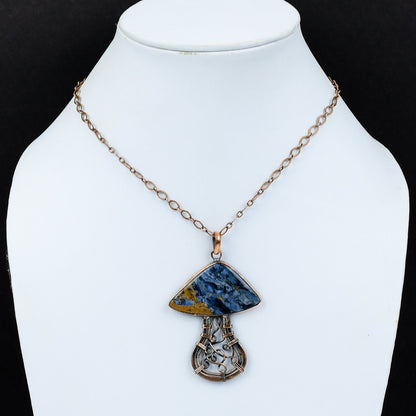 Blue-Brown Pietersite Gemstone Pendant