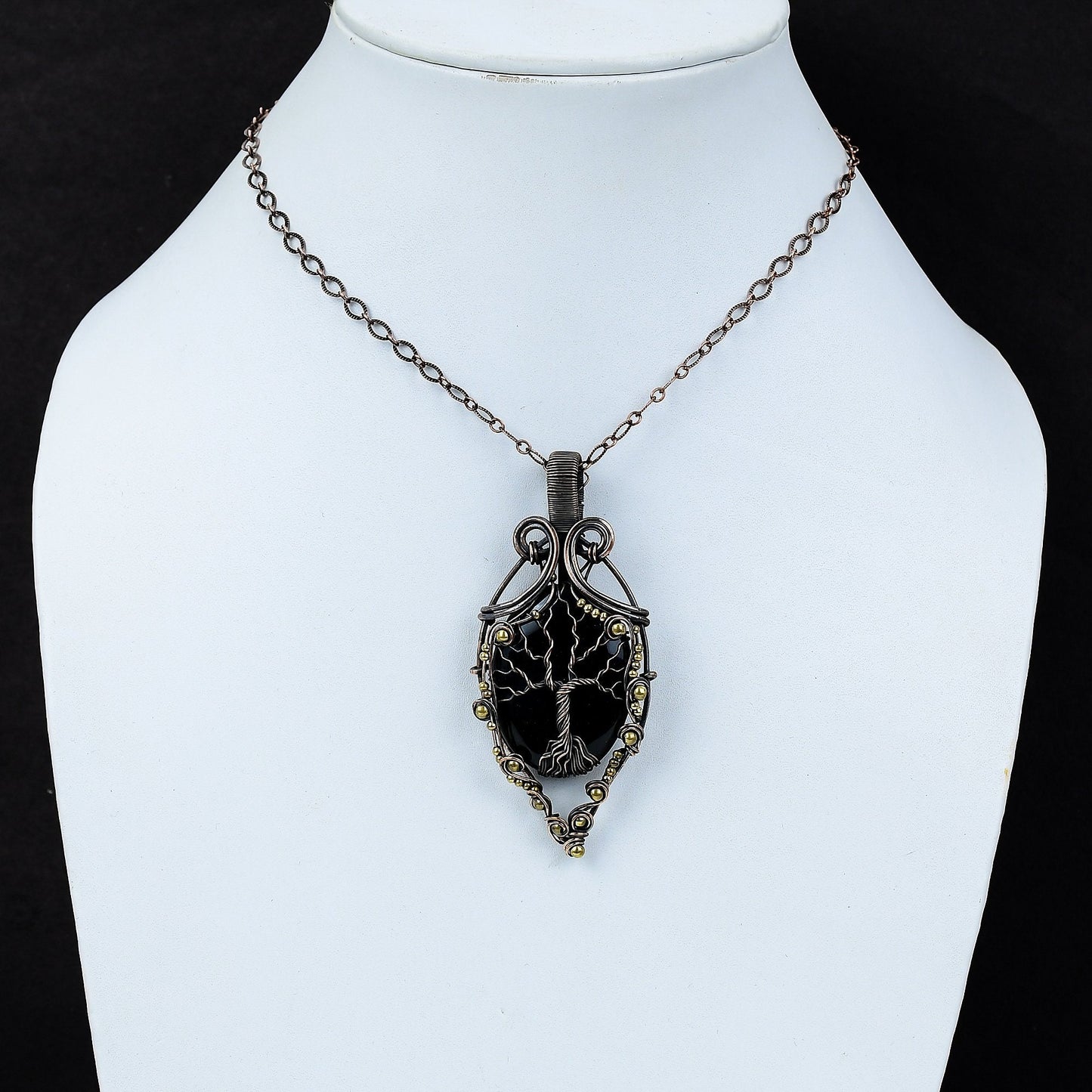Black Onyx Gemstone Pendant