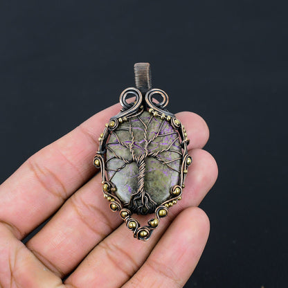 Purple Purpurite Gemstone Pendant