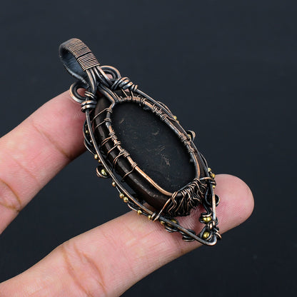 Black Tourmaline Gemstone Pendant