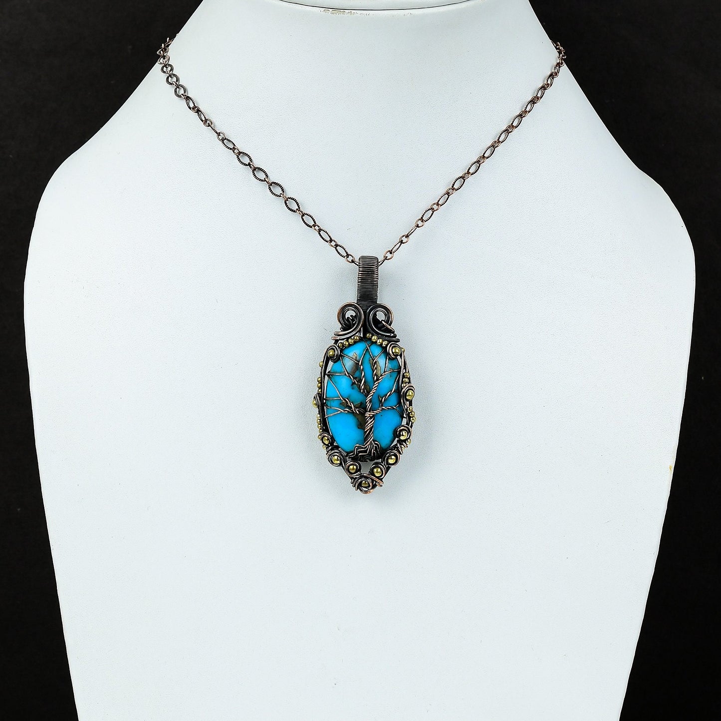Blue Turquoise Gemstone Pendant