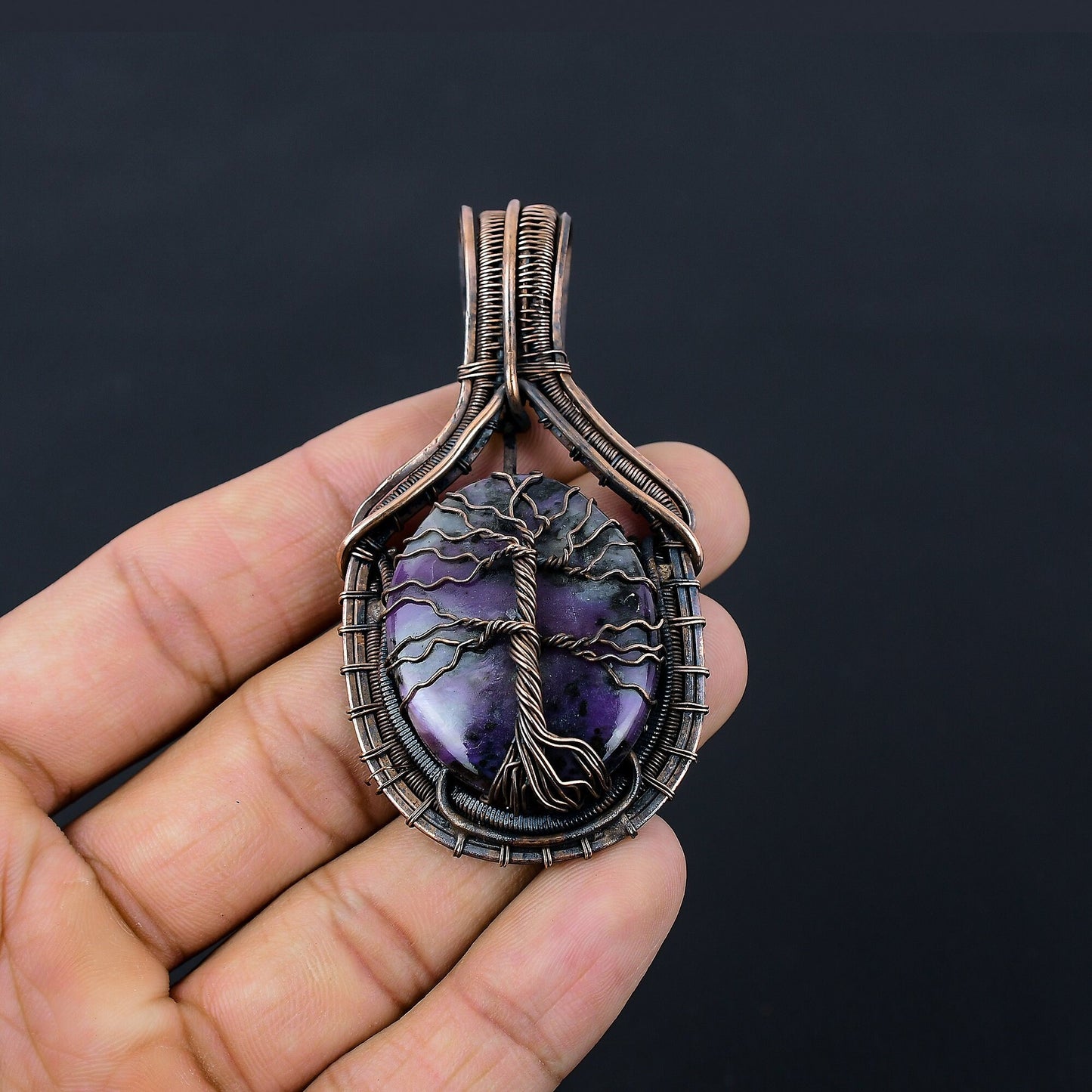 Purple Amethyst Gemstone Pendant