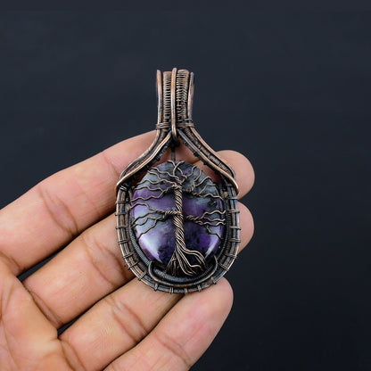 Purple Amethyst Gemstone Pendant