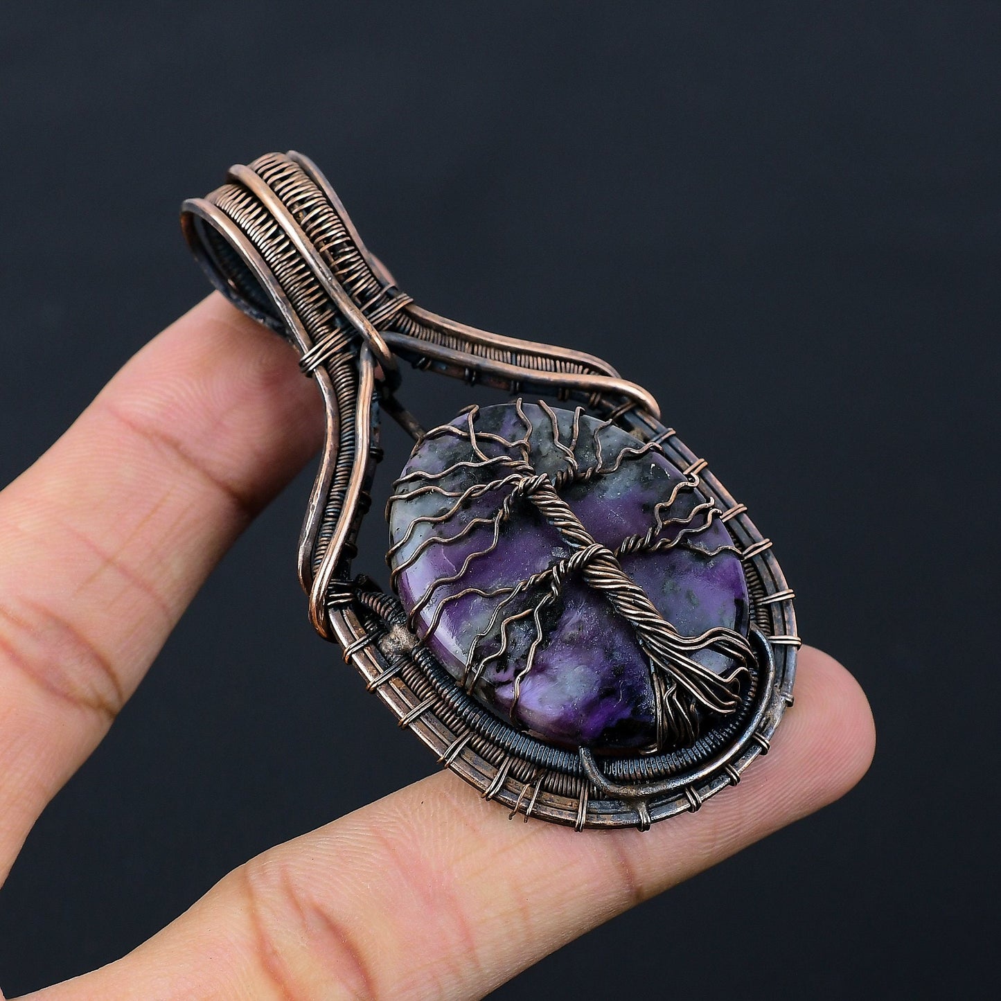 Purple Amethyst Gemstone Pendant