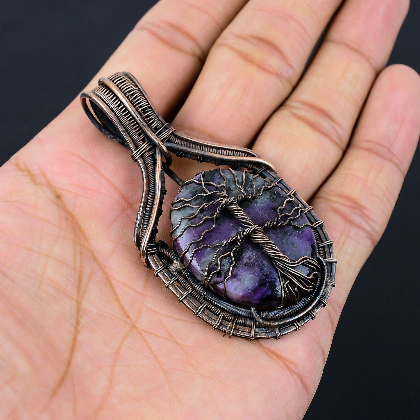 Purple Amethyst Gemstone Pendant