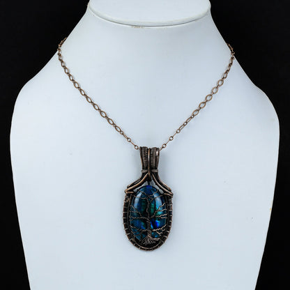 Blue Labradorite Gemstone Pendant