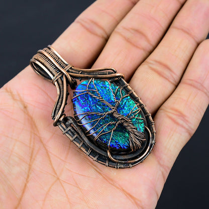 Blue Opal Gemstone Pendant