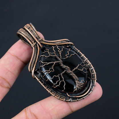 Black Onyx Gemstone Pendant