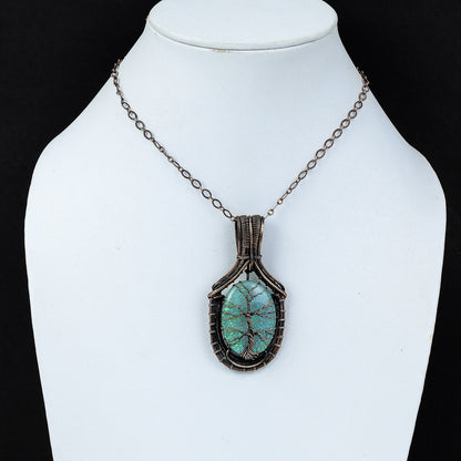 Blue Triplet Opal Gemstone Pendant