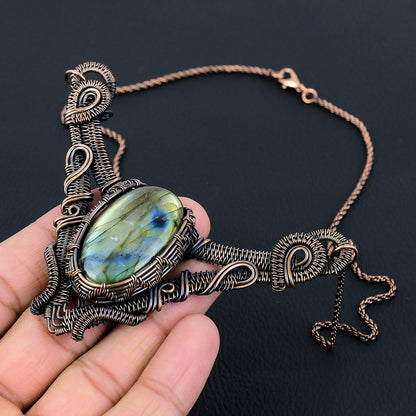 Blue Labradorite Gemstone Pendant