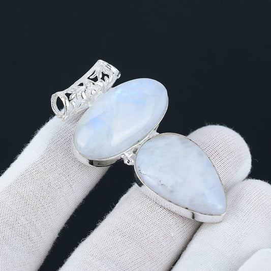 Rainbow Moonstone Gemstone Pendant