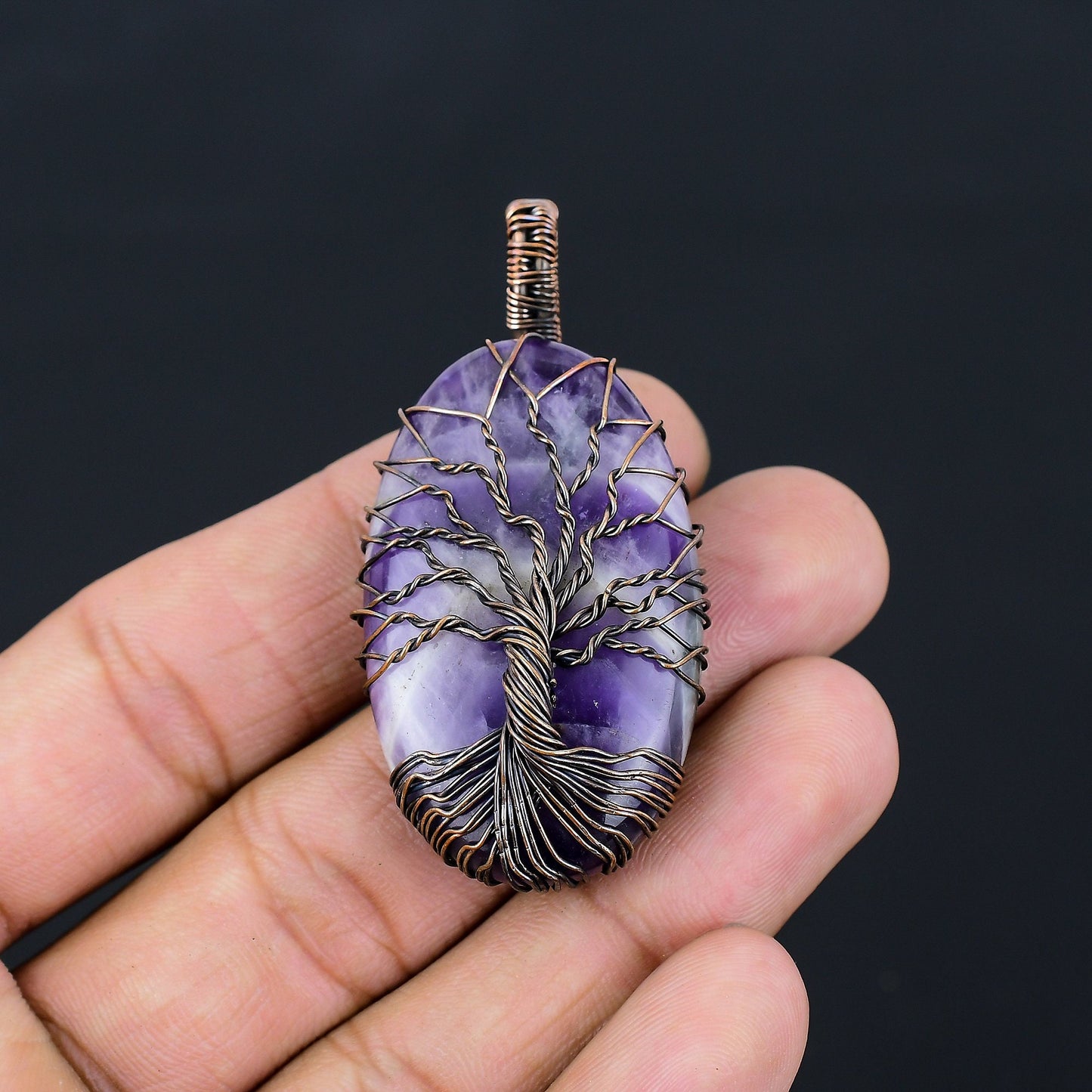 Purple Amethyst Gemstone Pendant
