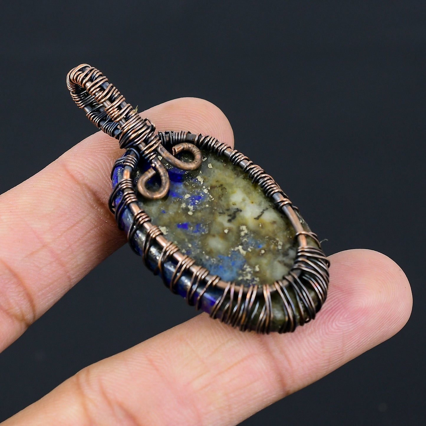 Blue Lapis Lazuli Gemstone Pendant