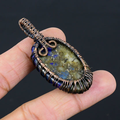 Blue Lapis Lazuli Gemstone Pendant