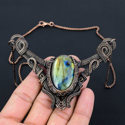 Blue Labradorite Gemstone Pendant