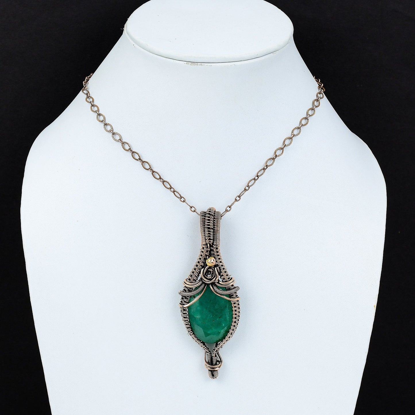 Green Emerald Gemstone Pendant