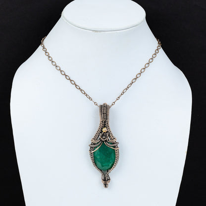 Green Emerald Gemstone Pendant