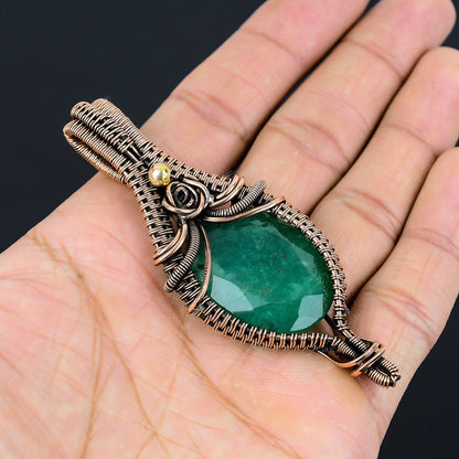Green Emerald Gemstone Pendant