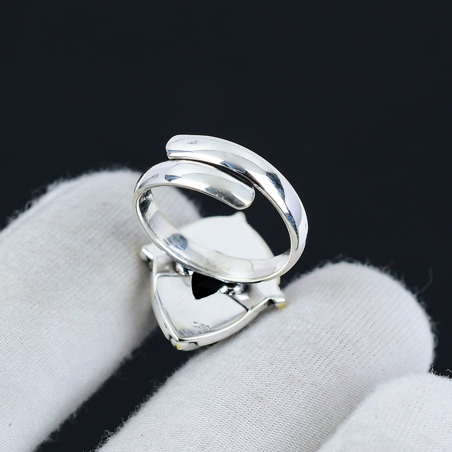 Black Onyx Gemstone Ring