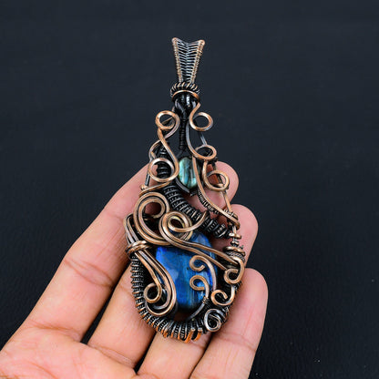 Blue Labradorite Gemstone Pendant