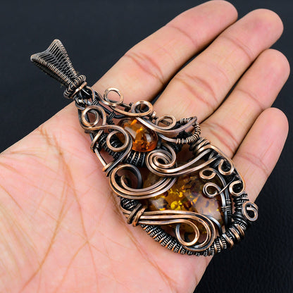 Honey Amber Gemstone Pendant
