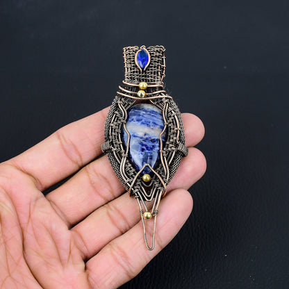 Blue Sodalite Gemstone Pendant