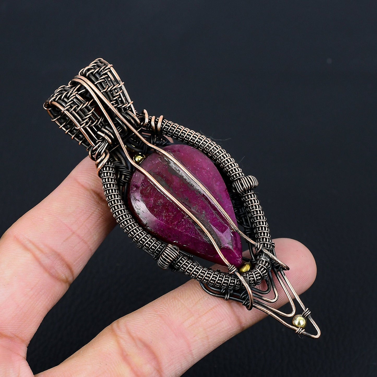 Red Ruby Gemstone Pendant