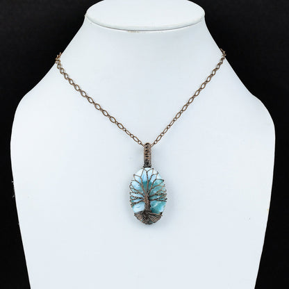 Blue Larimar Gemstone Pendant