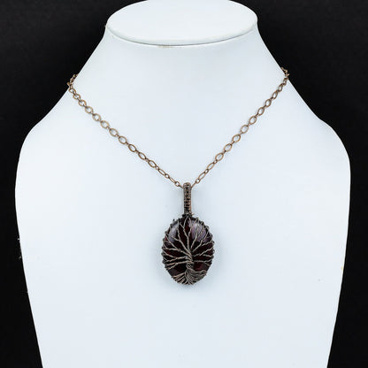 Red Flash Labradorite Gemstone Pendant