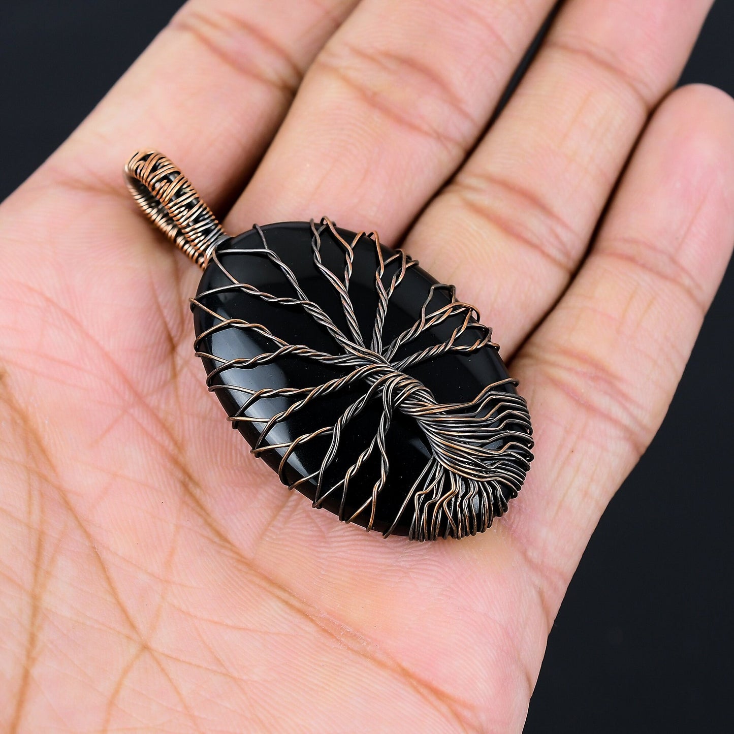 Black Onyx Gemstone Pendant