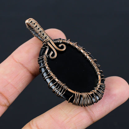 Black Onyx Gemstone Pendant