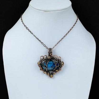 Blue Labradorite Gemstone Pendant