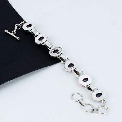 Blue Turquoise Moonstone Gemstone Bracelet