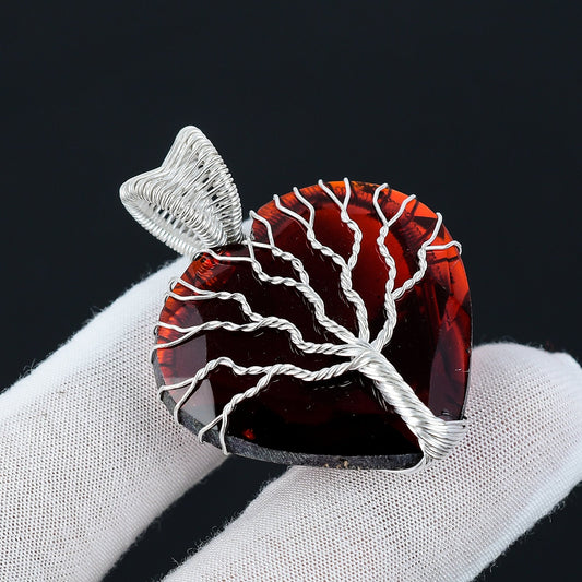 Red Garnet Gemstone Pendant