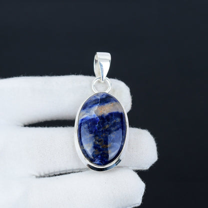 Blue Sodalite Gemstone Pendant
