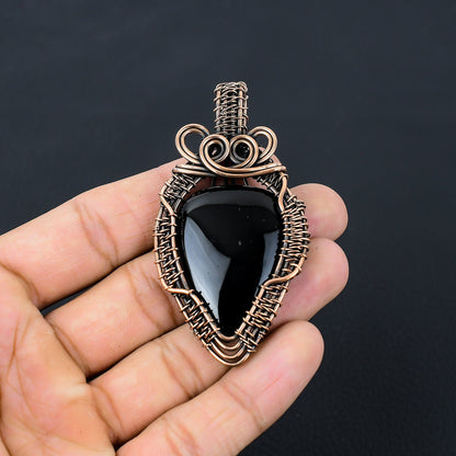 Black Onyx Gemstone Pendant