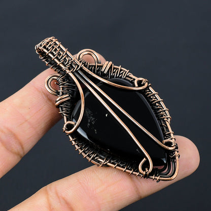 Black Onyx Gemstone Pendant
