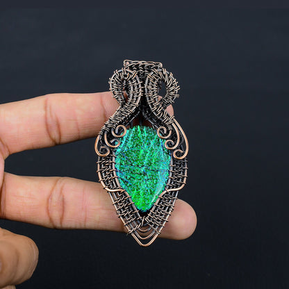 Blue Opal Gemstone Pendant