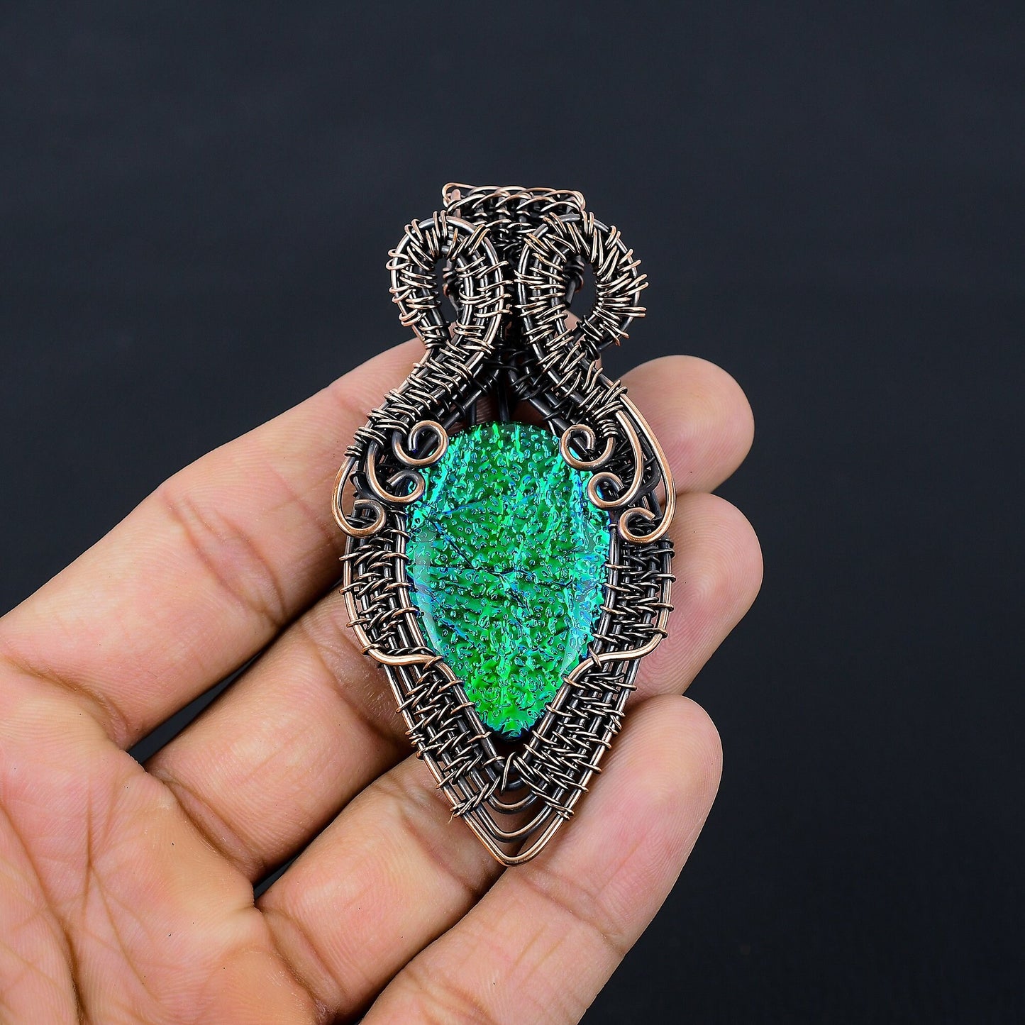 Blue Opal Gemstone Pendant