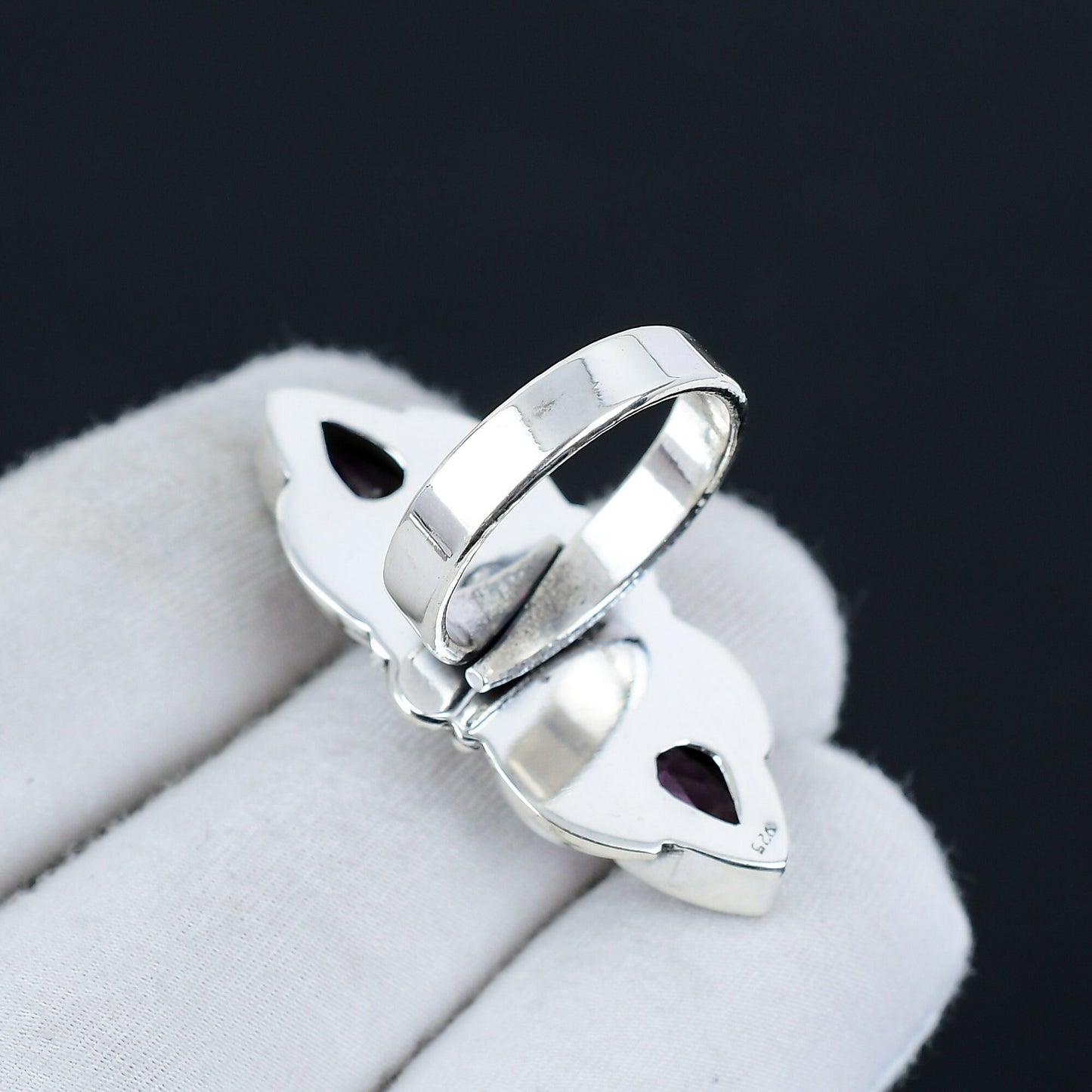 Purple Amethyst Sterling Silver Ring